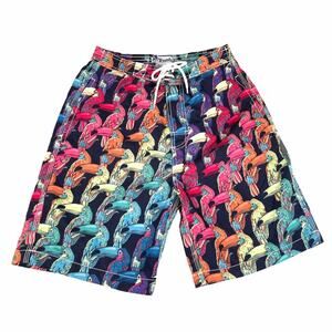Trunks Bird Swim Trunks, Rainbow, Small